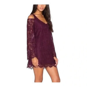 Chaser Eyelet Off‎ The Shoulder Lace Dress Size Small